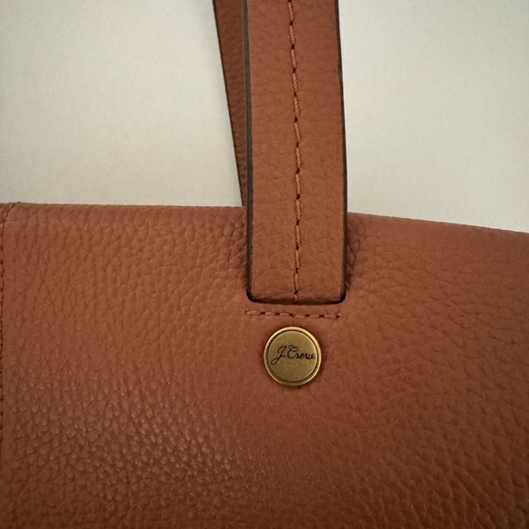 [J. Crew] “Bristol” Brown Satchel Medium  Handbag - Picture 5 of 11